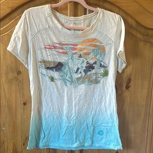 Graphic Tee with Desert Scene